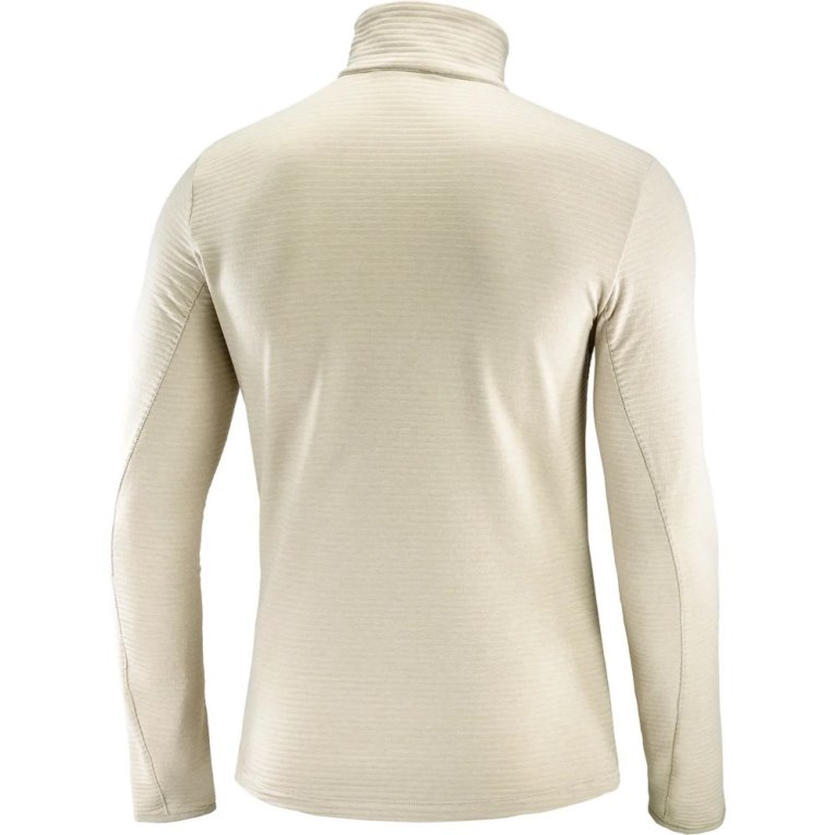 Moletom Salomon Outline Half Zip Masculino Creme | PT U34158